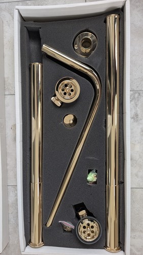 Roll top bath pack waste - waste, pipe