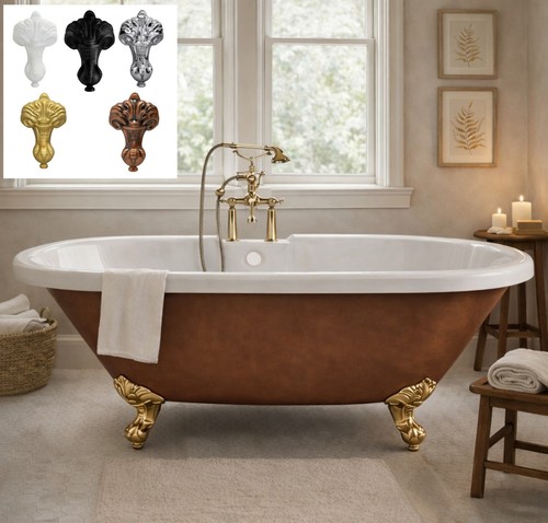 1700mm copper freestanding - copper,