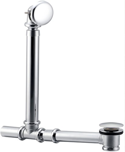 Exposed chrome roll top bath - chrome,