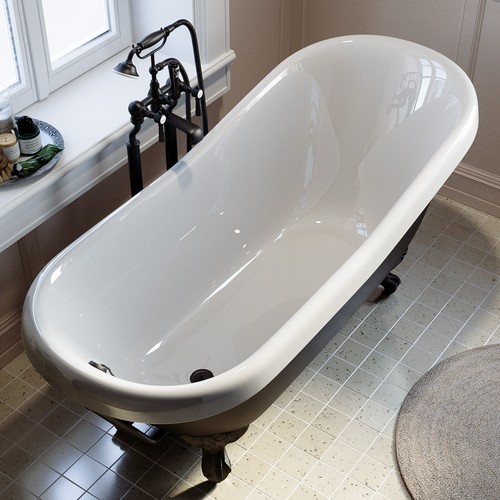 Black freestanding single - freestanding,