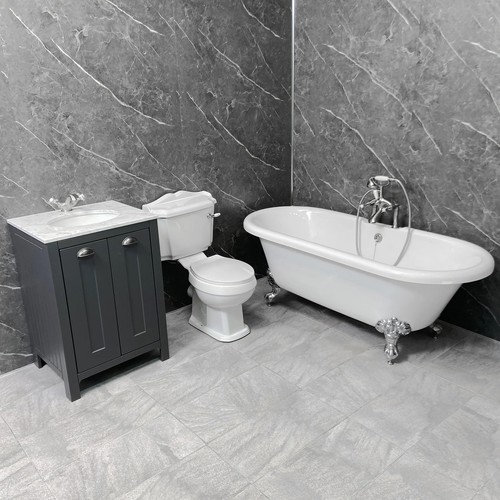 Complete roll top bath suite - top,
