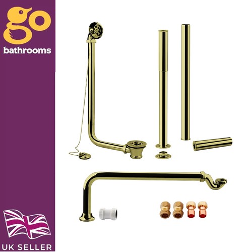 Gold freestanding waste - gold,